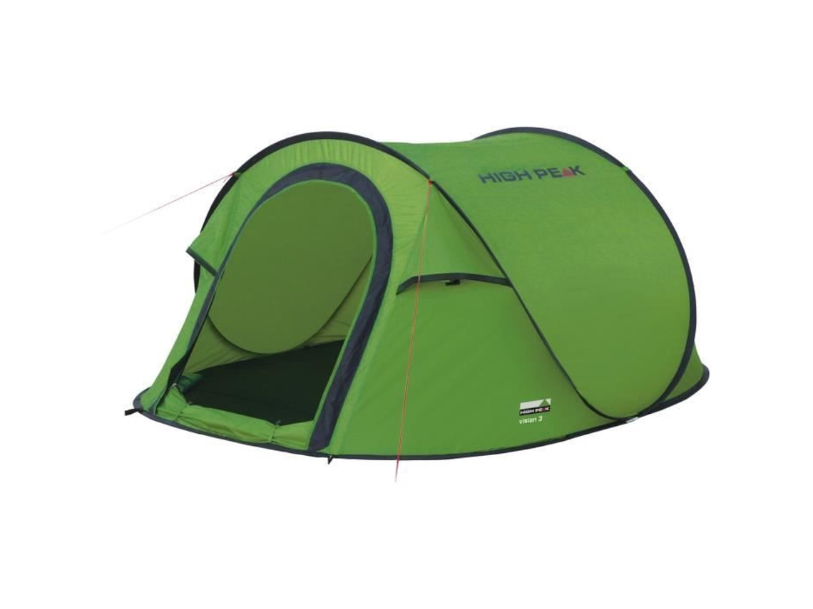 Tenda Popup High Peak Vision 3 3 Pessoas Impermeabilidade Montagem Automática