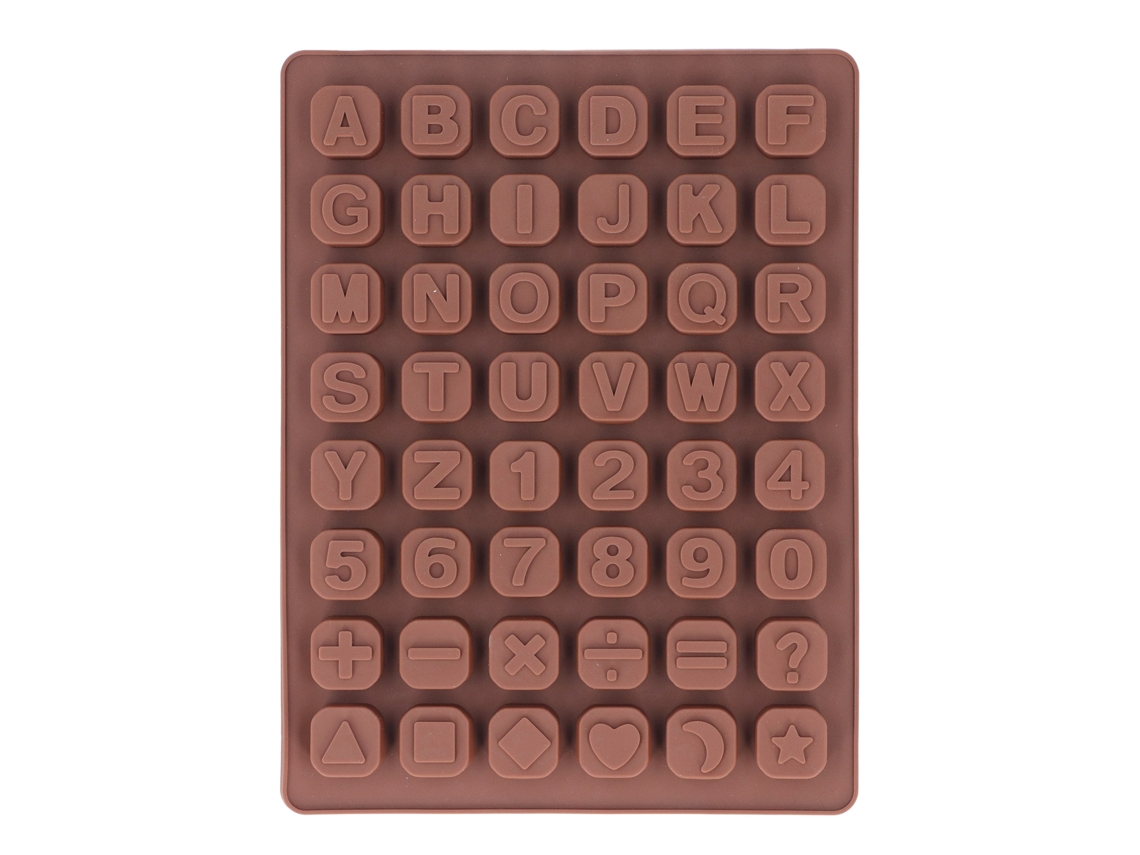 Laxiscreed Molde De Silicone Para Assados Com 48 Cavidades, Conjunto De Três, Cor De Café