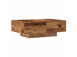 Mesa de Centro MAISON EXCLUSIVE em Derivados de Madeira Madeira Velha (90x60x31 cm)