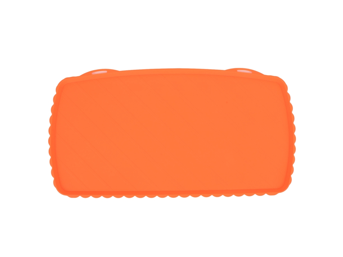 Tapete De Parrilla Silicone Antiaderente Reutilizável Cozinha Laranja L