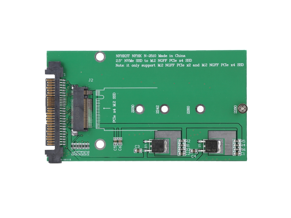 Cartão Adaptador Nvme Para Ngff M-key Pci-e U.2 Para M.2 Sff 8639