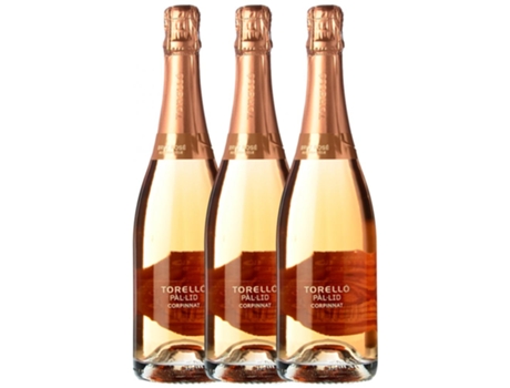 Espumante TORELLÓ Torelló Pàl·Lid Rosé Pinot Preto Brut Corpinnat (0.75 L - 3 unidades)