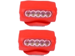 2 Unidades De Luzes Bicicleta Led Vermelhas Estroboscópicas, Farol