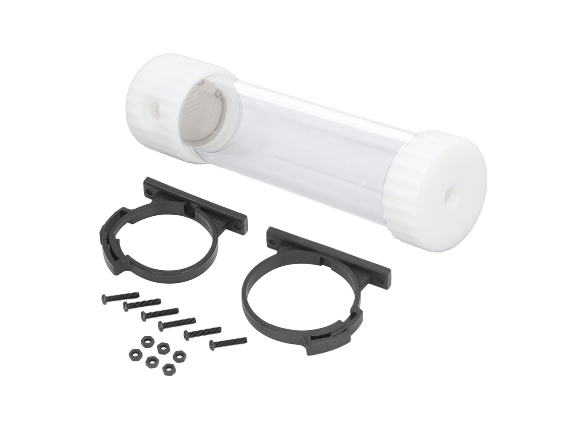 Reservatório Transparente Cilíndrico De 515ml Para Resfriamento De Água De Pc 265mm Branco