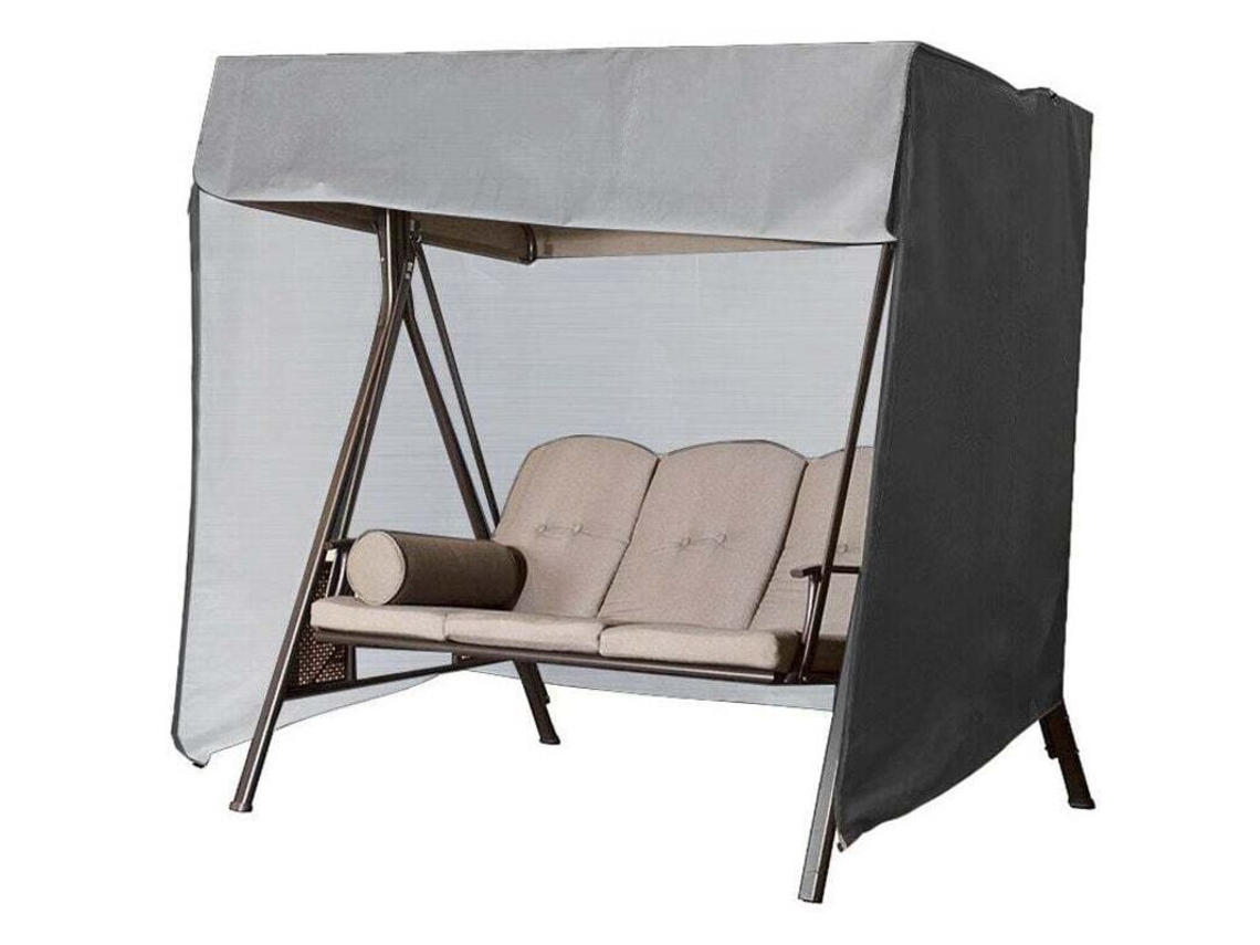 Capa De Balanço Cinza Resistente A Rasgos,impermeável Para Jardim,material Oxford,220 X 125 X 170 Cm Btforus