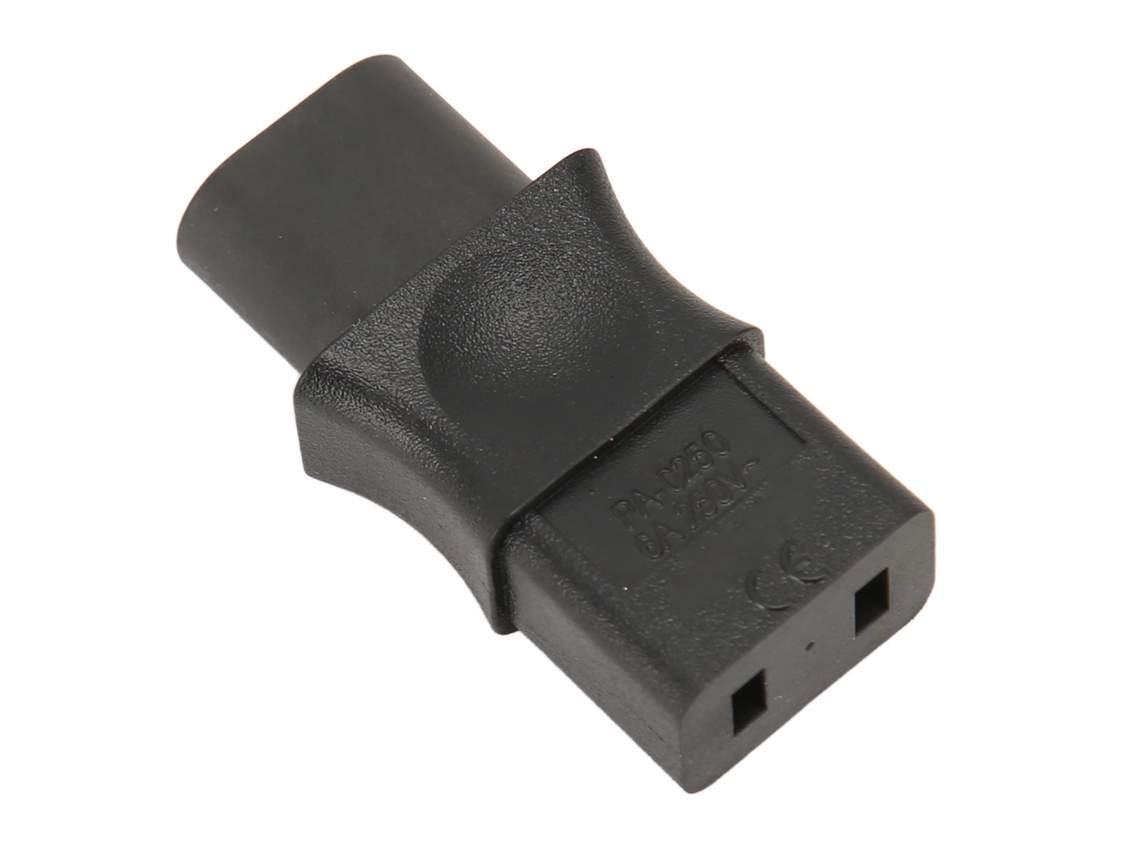Aetheria adaptador Iec320 C8 para C9 Conector Macho para Fêmea 6a 250v 1500w Conversor de Energia