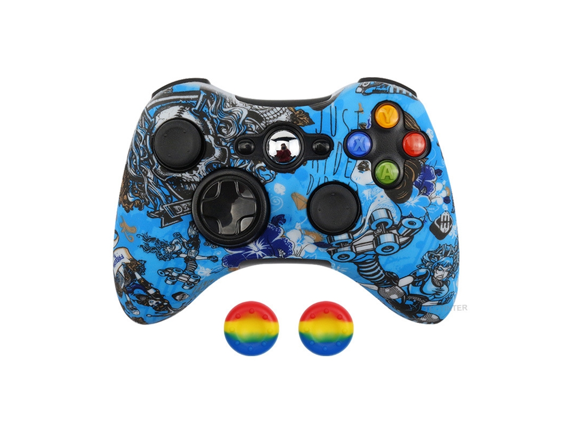 Capa Comando Para Xbox360, Capa Protetora De Silicone Antiderrapante Com Botão De Polegar Cuich