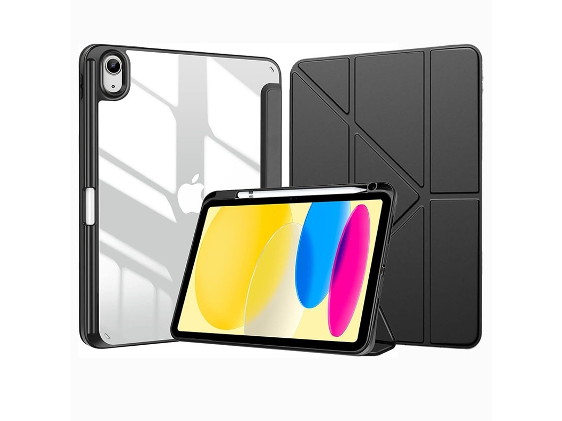 Elysve Capa Para Tablet 11 Polegadas, 10,9 Polegadas, Com Suporte Em Formato Y Preto (a16)