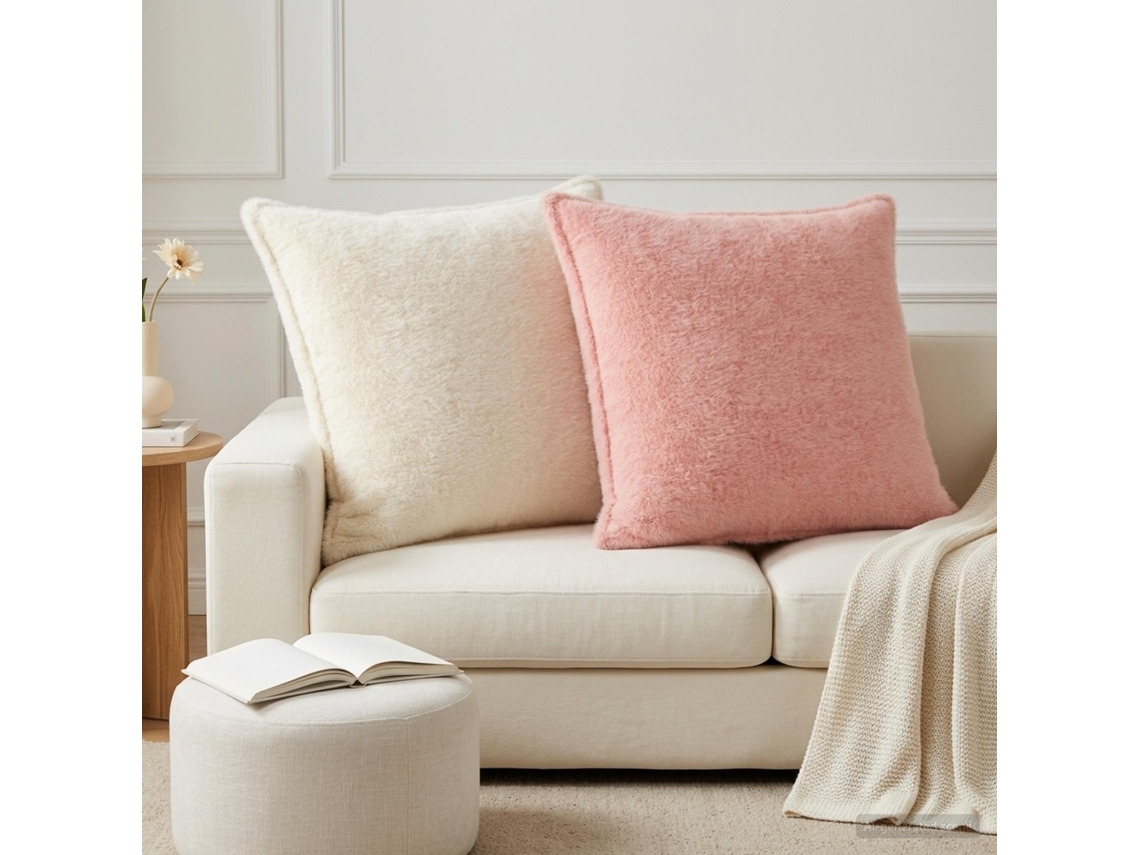 Vidaxl Capa Almofada 6 Unid. Houten Rosa 70 X 70 Cm