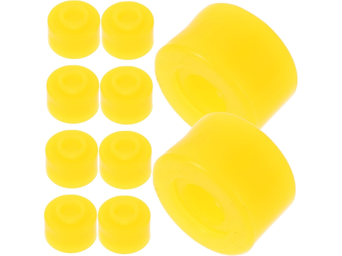 Conjunto de 10 Batentes Bebedores Amarelos para Compartimento Caminhão