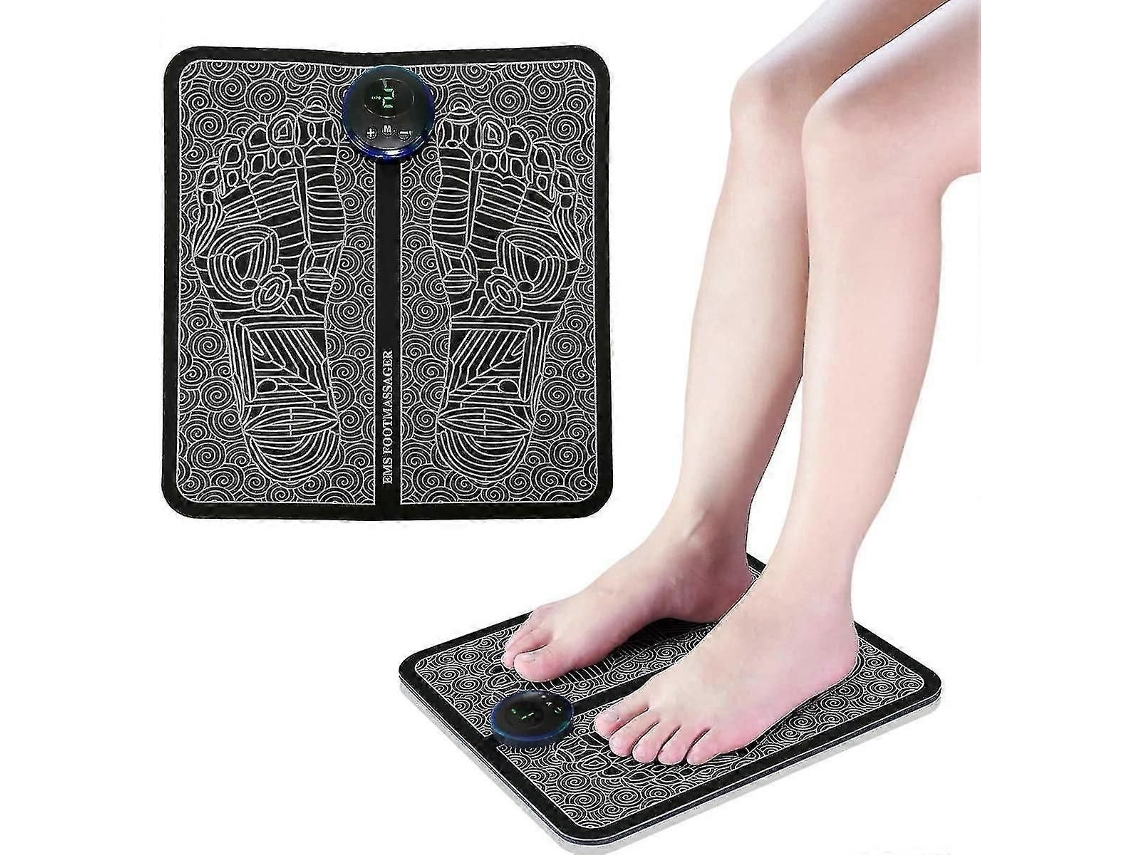 Massageador De Pés Elétrico Recarregável Via Usb, Estimulador Pés, 6 Modos E 9 Níveis Intensidade, Melhora A Cir Culação Sanguínea.