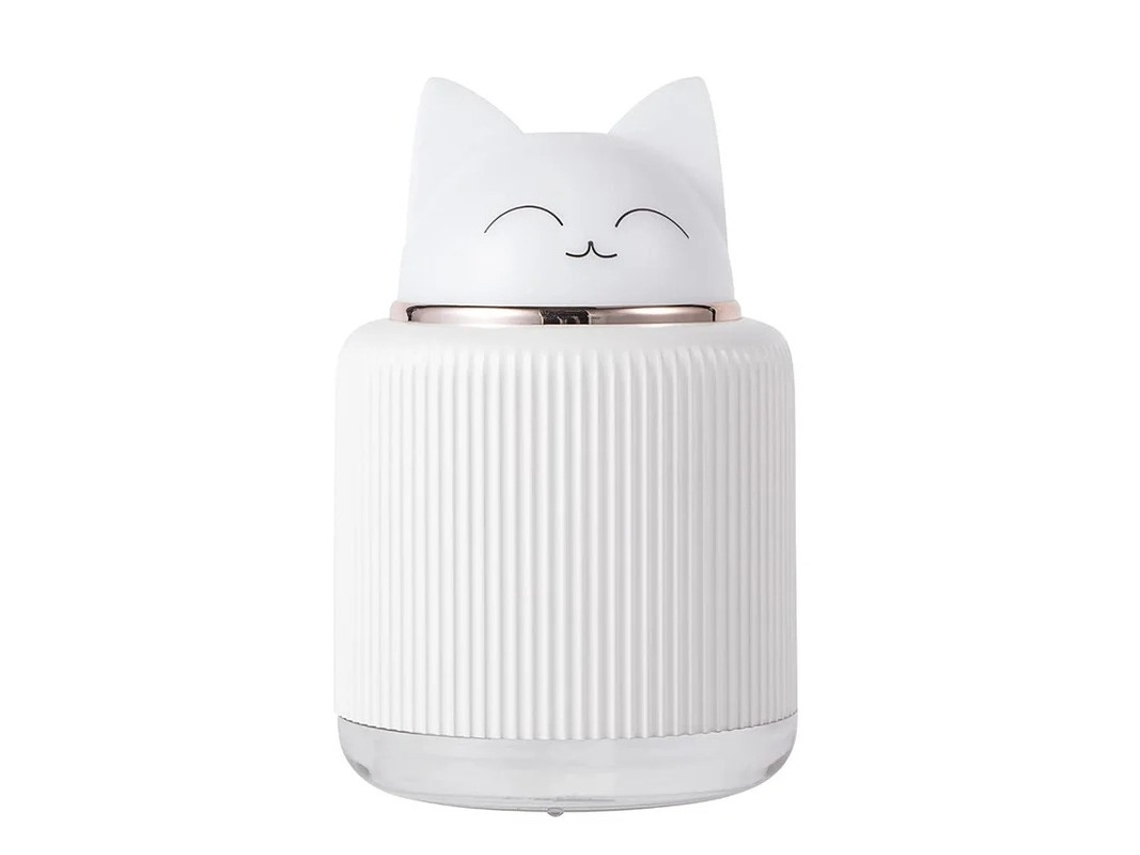 Umidificador Ultrassônico Cat Para Crianças Usb 2 Cores Bestvite Branco