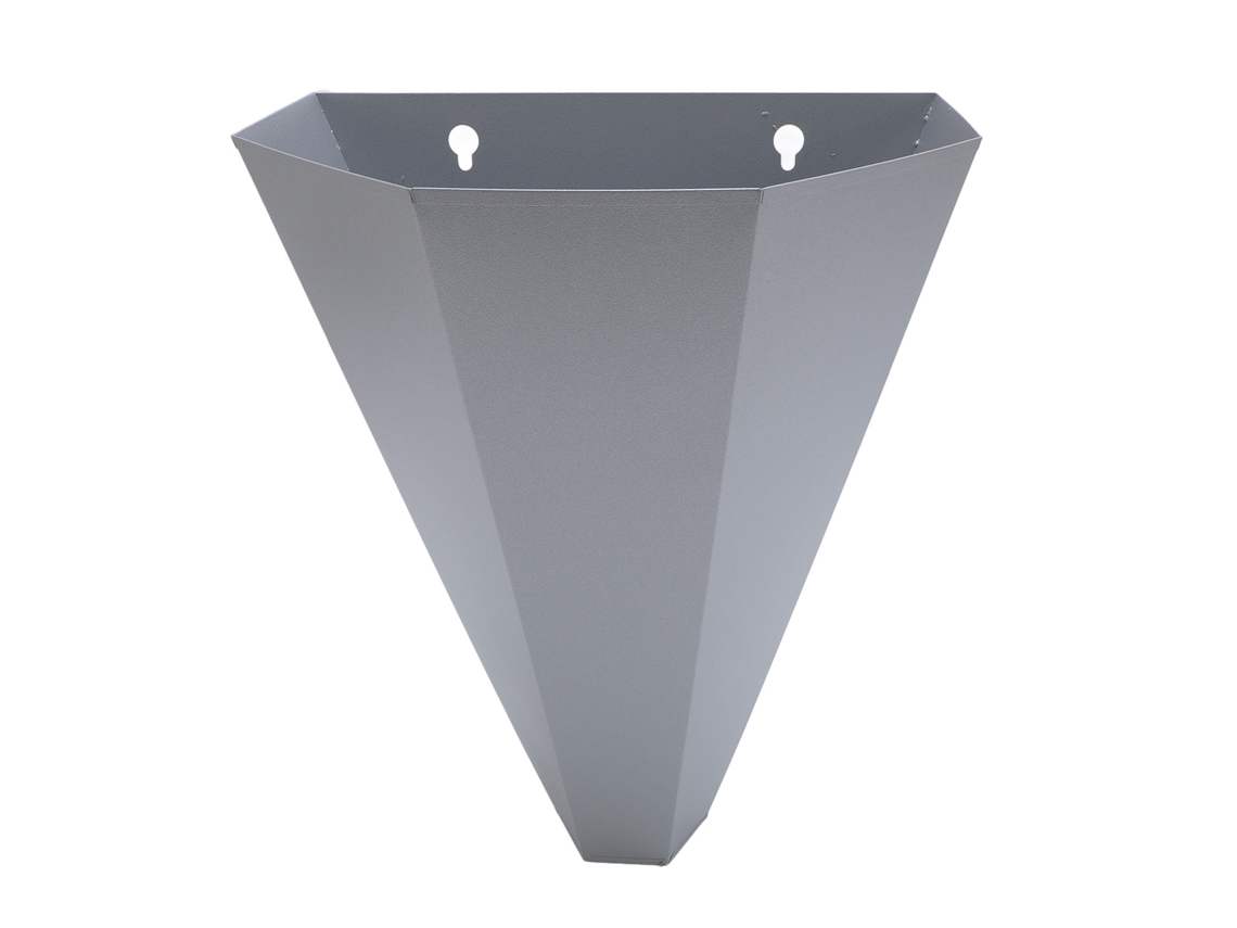 Cone para Galinhas de aço inox média para contenção e abate de aves com costas planas | S/MARCA