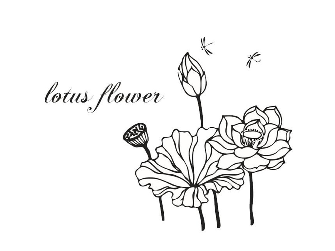 Sticker De Parede Flor De Lótus Para Decoração De Ambiente
