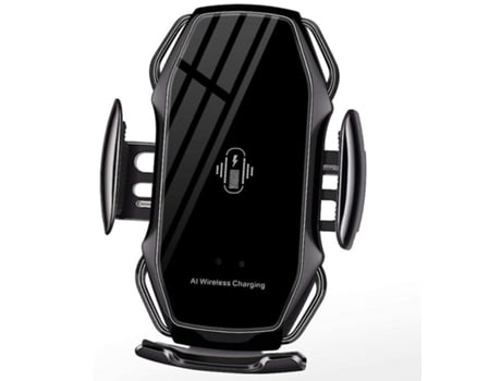 Carregador Sem Carro Sensor Toque Retrátil para Apple, Samsung RADIODDITY Preto