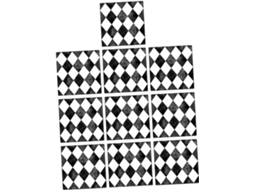 Conjunto De 10 Adesivos Decorativos De Parede Impermeáveis Para Azulejos.