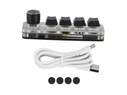 Teclado De Jogo Programável Mini Com 4 Teclas