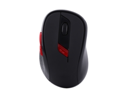 Rato Gamer Mecânico Óptico Portátil Sem Fio De 2.4ghz Preto