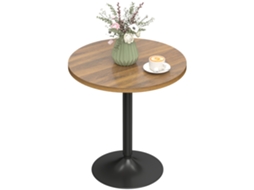 Mesa Redonda Alta, 60cm, Antiderrapante, Preto