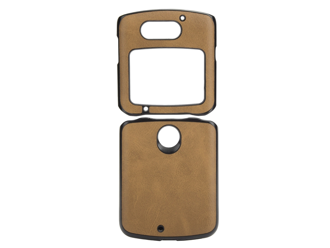 Capa para Motorola Razr 5G EOOCOO (couro, anti impacto)
