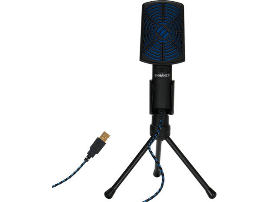 Microfone Gaming ENHANCE USB Microphone em Preto Worten.pt