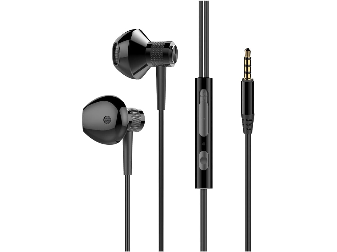 Fones De Ouvido Com Fio Tipo C Microfone Para Som Hifi, Em Liga De Alumínio, Intra Auriculares, Com Conector De 3, 5mm