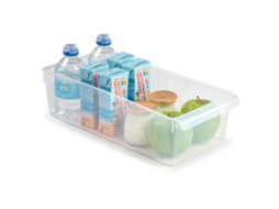 Gaveta Organizadora De Geladeira Nº 11 Fabricada Em Polipropileno Recipiente De Plástico Transparente 10 X 18 X 37 Cm Acan