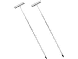 Gancho Levantar Tampa De Bueiro 2 Peças, Ferro Reforçado, Design Ergonômico, Resistente À Ferrugem, Fácil De