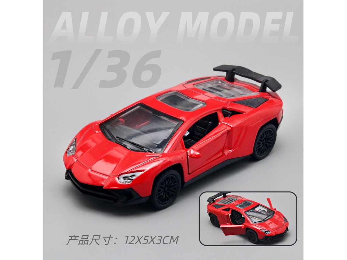 Miniatura de Carro em Escala 1/36, Feita em Metal Fundido, Presente para Crianças. MDUG