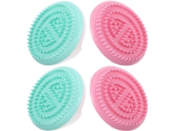 Conjunto Homsfou Com 4 Escovas De Massagem Meridian Verdes E Rosas, Ferramenta De Massagem Multifuncional Para Couro
