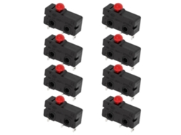 Microinterruptor De Limite, 10 Unidades, Ppa, Preto, Para Dispositivos