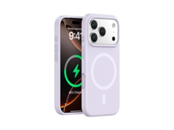 (roxo, Iphone 17) Capa Magnética Resistente Para Iphone, Em Silicone Líquido De Cor Sólida, Com Design Simples.