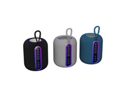 Caixa de Som Bluetooth 5.4 M17 Portátil para Aventura, Tws Dupla, Subwoofer com Luzes RGB ZSANFS (preto)
