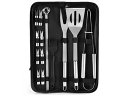Conjunto De Ferramentas Para Grelhar Com 16 Peças Em Aço Inoxidável Slowmoose