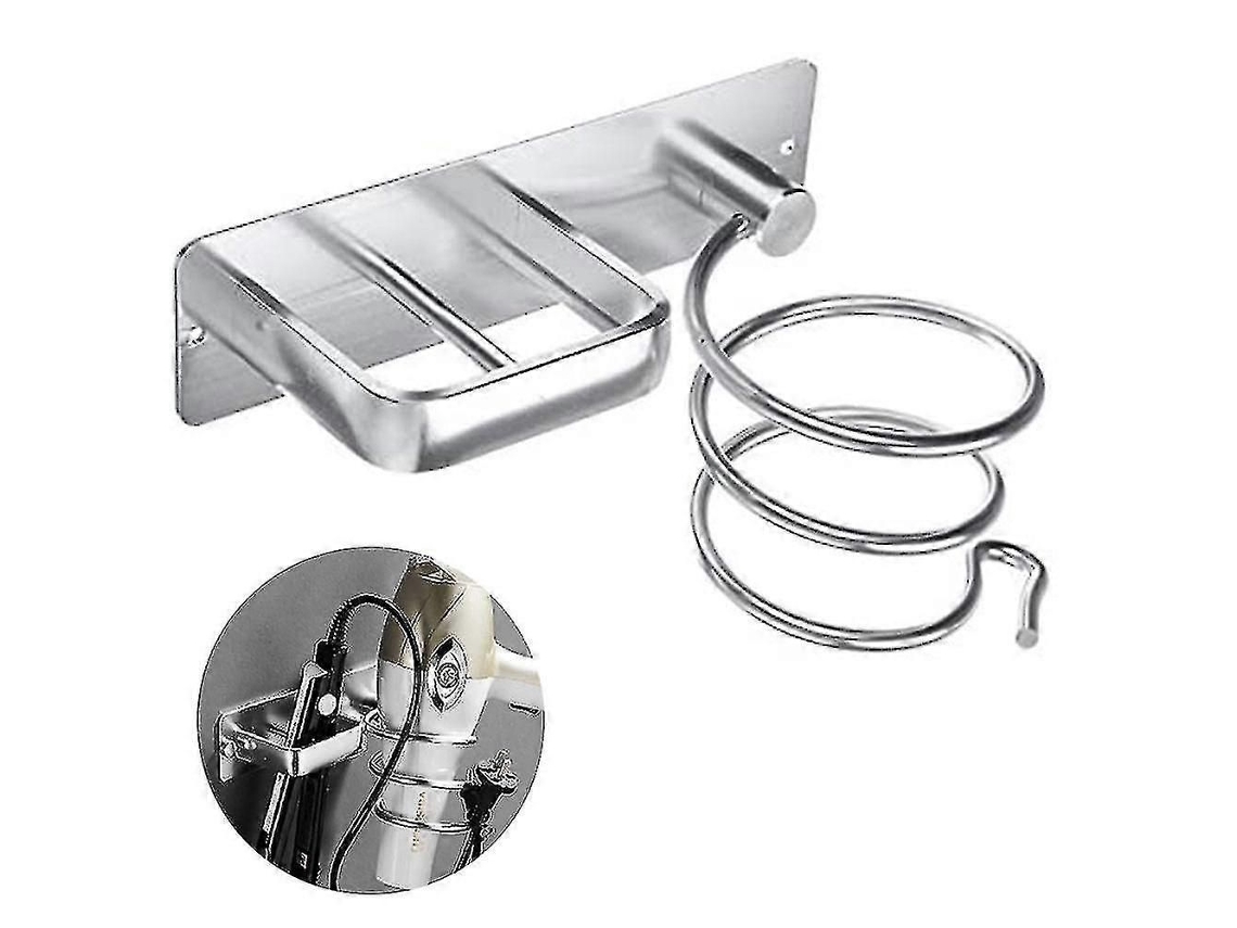 Suporte para Secador de Cabelo, Conjunto Prateleiras Suspensas Cabelo Parede GOKOCO