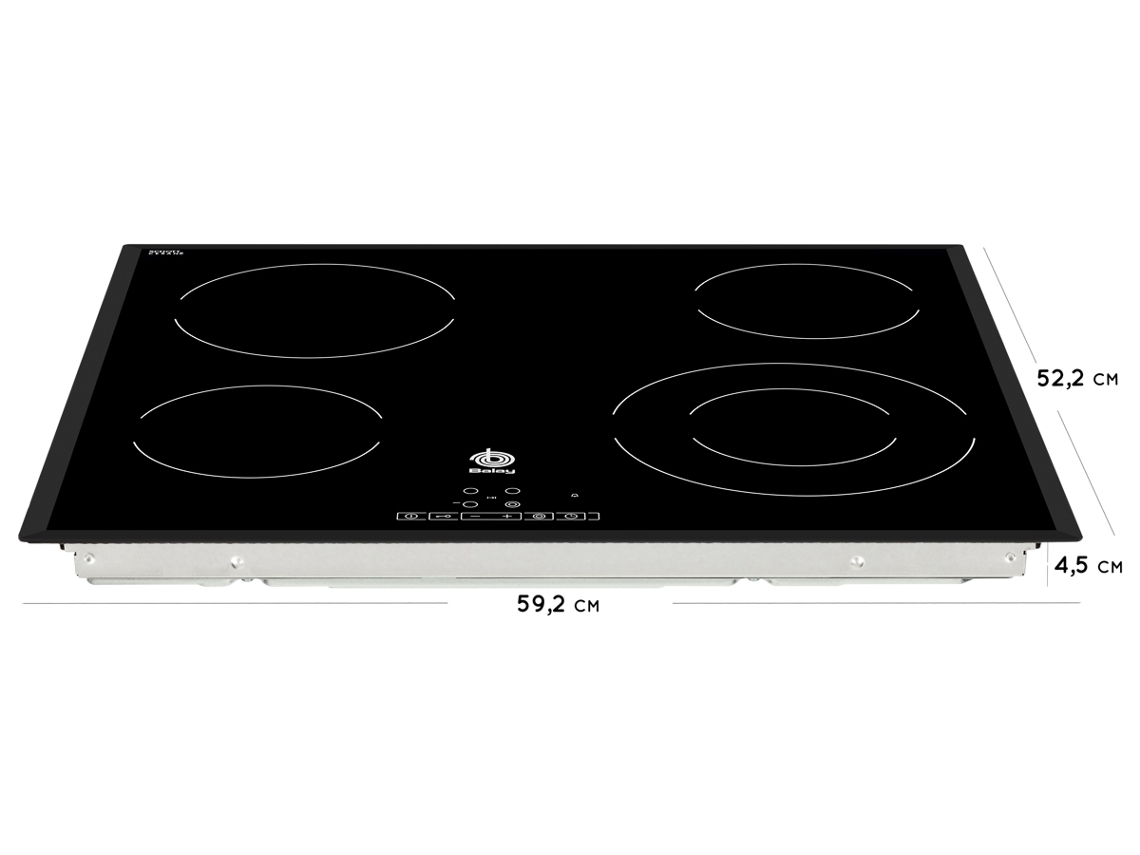Placa de Vitrocerâmica BALAY 3EB721LR (Elétrica - 59.2 cm - Preto)