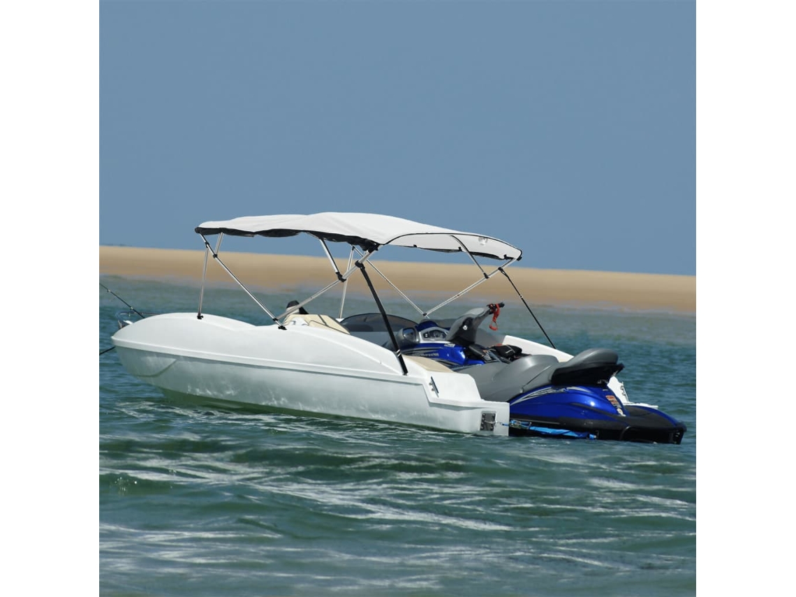 Vidaxl Toldo 4 Arcos Bimini Paredes Malha Laterais 243x(185-198)x137cm