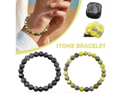 Pulseira Nova Com Contas De Cristal De 8 Mm Em Cordão Elástico. Nostalgia88