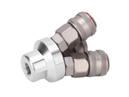 Conector De 3 Vias Rápido Aço Carbono G1/4"