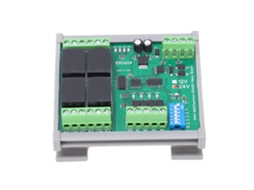 Módulo de relé rs485 de 4 canais placa pcb rtu com caixa componentes de controle industrial dc24v com MARCA