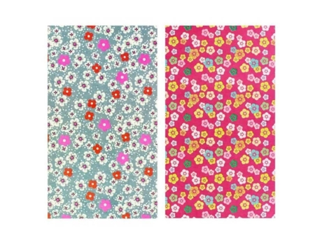 2 Folhas De Papel Autocolante Todos Os Suportes A4 Papel Washi Flores Liberty Surdiscount