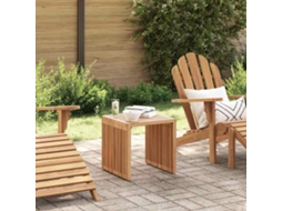 Vidaxl Mesa Lateral De Jardim Castanho 45 X 45,5 X 45,5 Cm
