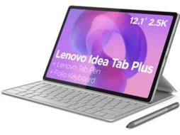 Tablet LENOVO Idea Tab Plus (12'' - 12 GB - 256 GB - Wi-Fi - Cinzento) + Caneta + Capa Folio + Teclado