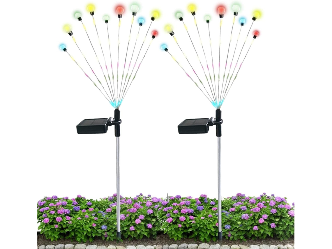 Luzes Solares De Jardim, Cordão De Luzes Solares Externas Com 10 Leds Luzes Decorativas De Vaga Lu Gokoco
