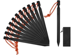 Estacas de Alumínio AQUAFORGE de 18 cm para Barraca com Corda Refletora