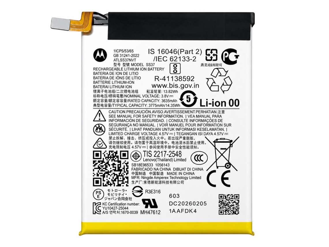 Bateria Para Motorola Razr 70 Ultra Modelo Ss37 3775mah Service Pack