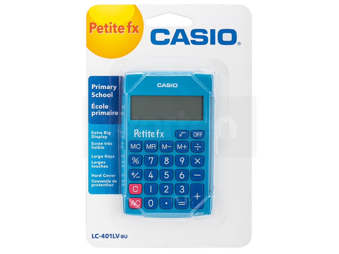 Calculadora Básica CASIO LC 401LV Azul  (8 dígitos)