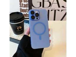 Capa Protetora De Lente Magnética Transparente Azul Fosca Para Iphone 17 Pro.