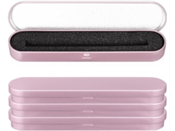 Conjunto de 4 Topbathy Estojos Metálicos Vazios para Canetas, Dourados, Ideal Presentear e Organizar Canetas V