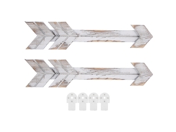 Sinal de Decoração de Flechas de Madeira LAXISCREED 2pcs